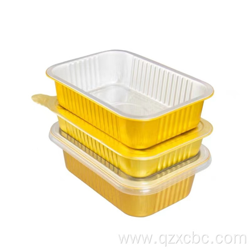 aluminum foil lunch box thickened with lid